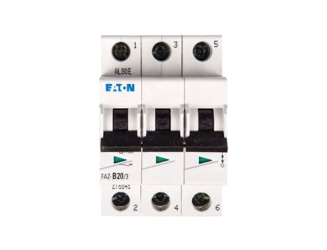 Wyłącznik nadprądowy 3P B 20A 15kA AC FAZ B20/3 278848