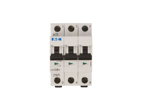 Wyłącznik nadprądowy 3P C 25A 15kA AC FAZ C25/3 278875