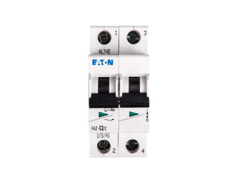 Wyłącznik nadprądowy 2P C 2A 15kA AC FAZ C2/2 278748