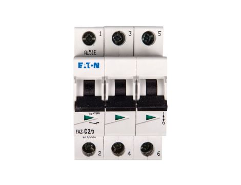 Wyłącznik nadprądowy 3P C 2A 15kA AC FAZ C2/3 278861