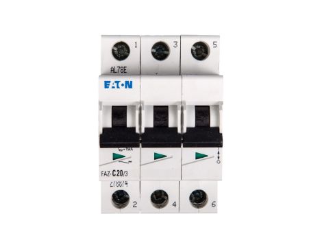 Wyłącznik nadprądowy 3P C 20A 15kA AC FAZ C20/3 278874