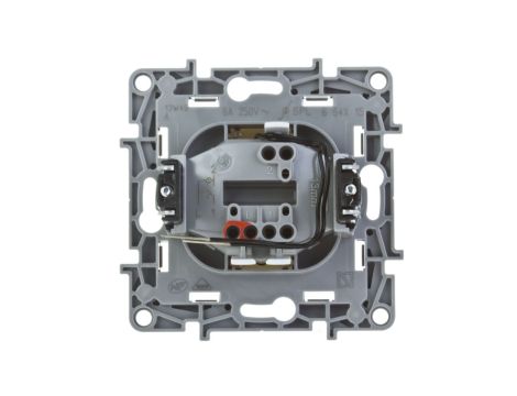 NILOE Przycisk jednobiegunowy mechanizm z pełną plakietką biały IP21 przycisk 1x 664515