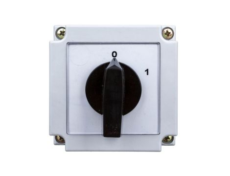 Łącznik krzywkowy 0-1 2P 10A w obudowie 4G10-91-PK R014 63-840395-011