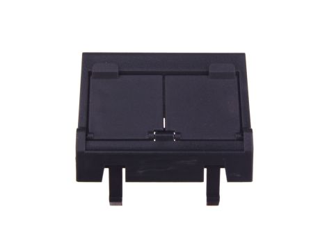 Simon Connect Płytka K45 gniada teleinformatycznego podwójnego 2xRJ skośna czarny KB80/14