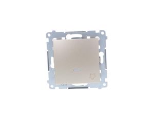 Simon 54 Przycisk /dzwonek/, szybkozłącza, złoty mat DD1L.01/44