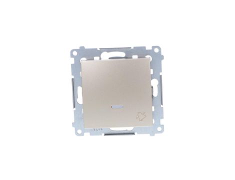 Simon 54 Przycisk /dzwonek/, szybkozłącza, złoty mat DD1L.01/44