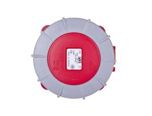 Gniazdo tablicowe 63A 4P 400V /100x100/ czerwone IP67 POWER TWIST 334-6