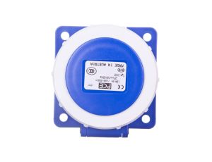 Gniazdo tablicowe 16A 3P 230V /75x75/ niebieskie IP67 POWER TWIST 3132-6