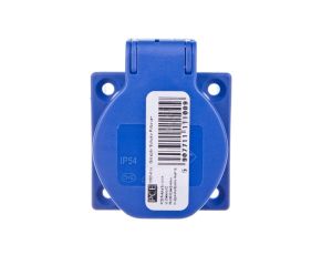 Gniazdo tablicowe 10/16A 2P+Z 230V schuko niebieskie IP44 1050-0bs