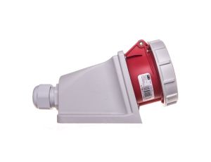 Gniazdo stałe 16A 5P 400V czerwone IP67 1152-6P