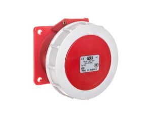 Gniazdo tablicowe 32A 4P 400V /75x75/ czerwone IP67 POWER TWIST 3242-6