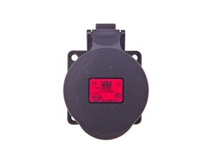 Gniazdo tablicowe 32A 5P 400V /70x70/ czarne IP44 325-6x