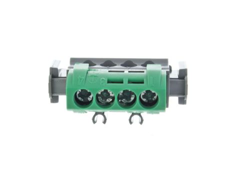Listwa zaciskowa 4-otwory zielona IP2x Z-4 004830