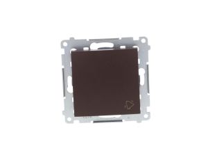 Simon 54 Przycisk /dzwonek/, szybkozłącza, brąz mat DD1.01/46