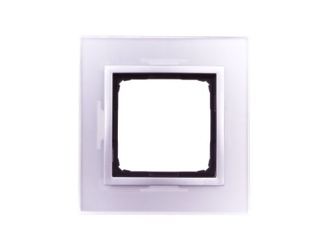 Simon 54 Nature Ramka pojedyncza szkło SREBRNA MGŁA DRN1/71