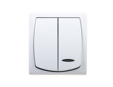 MADERA Łącznik hermetyczny świecznikowy z podświetleniem IP44 biały ŁNH-2NS/00