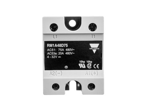 Przekaźnik półprzewodnikowy jednofazowy 75A 42-530V AC 4-32V DC RM1A48D75