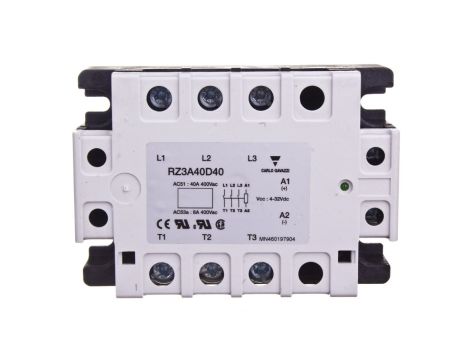 Przekaźnik półprzewodnikowy trójfazowy 24-440V AC 40A 4-32V DC RZ3A40D40
