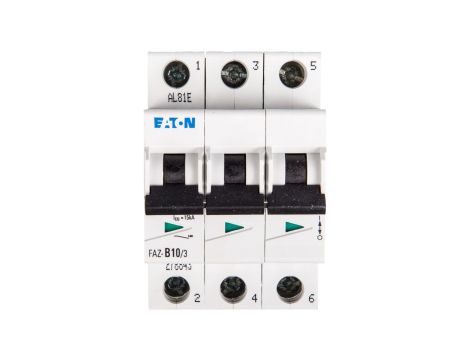 Wyłącznik nadprądowy 3P B 10A 15kA AC FAZ B10/3 278843