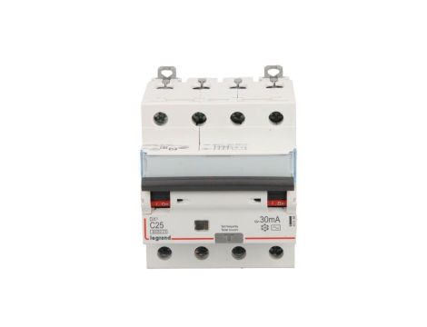 Wyłącznik różnicowo-nadprądowy 4P 25A C 0,03A typ AC P314 DX3 411188