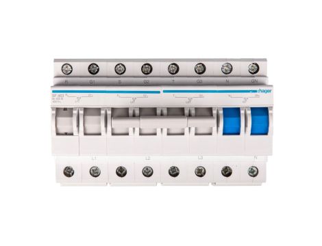 Przełącznik modułowy zasilania I-0-II (sieć-agregat) 63A 4P SF463