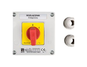 Łącznik krzywkowy 0-1 4P 16A w obudowie SK16-2.8210OB11C