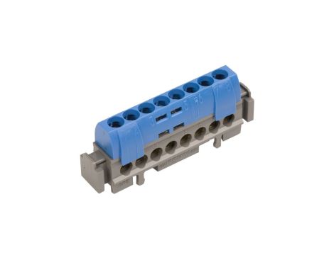 Listwa przyłączeniowa 8-otworów niebieska IP2xN-8 004842