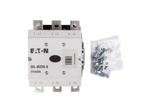 Stycznik mocy 250A 3P 220-240V AC 2Z 2R DILM250-S/22(220-240V50/60HZ) 274190