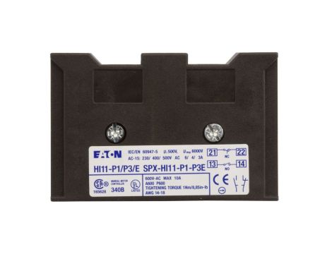 Styk pomocniczy 1Z 1R montaż boczny HI11-P1/P3E 061813