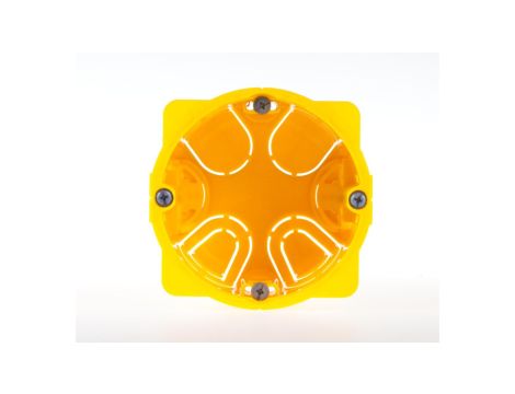 Puszka 67mm p/t regips 50mm żółty Batibox 080051