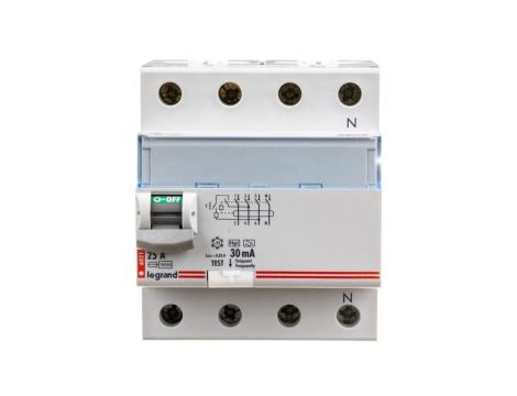 Wyłącznik różnicowoprądowy P 304 4P 25A 0,03A Typ F (HPI) SERII DX3 411694