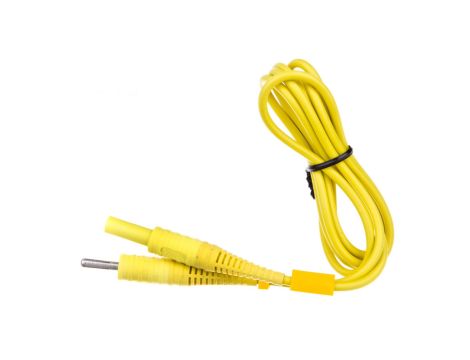 Przewód pomiarowy 1,2m żółty /wtyki bananowe/ (MZC-2) WAPRZ1X2YECC