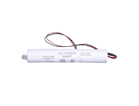 Pakiet akumulatorka Ni-Cd 3,6V C 2500mAh HT B1 2pin