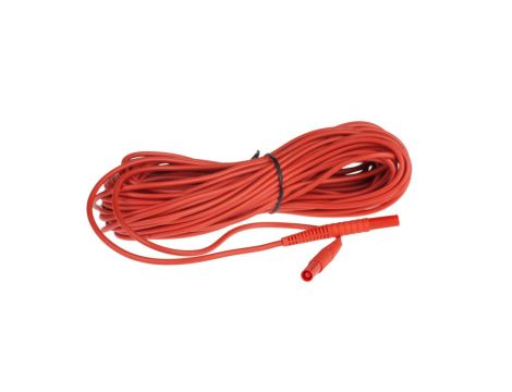 Przewód pomiarowy 20m czerwony /wtyki bananowe/ WAPRZ020REBB