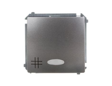 Simon Basic Łącznik krzyżowy stal inox z podświetleniem, szybkozłącza, czerwonym BMW7L.01/21