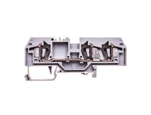 Złączka szynowa 3-przewodowa 6mm2 szara 282-681