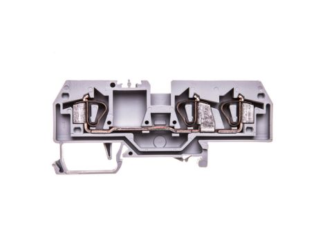 Złączka szynowa 3-przewodowa 6mm2 szara 282-681