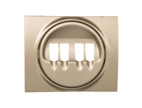 SISTENA LIFE Plakietka gniazda głośnikowego podwójnego titan 771425