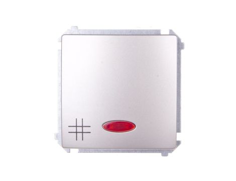 Simon Basic Łącznik krzyżowy z podświetleniem LED, szybkozłącza, satynowy BMW7L.01/29