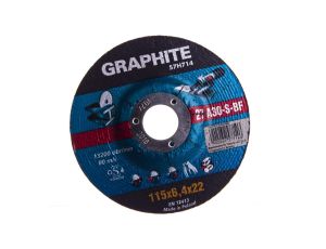 Tarcza szlifierska do metalu 115 x 6.4 x 22.2 mm, 27 A30-S-BF /5szt./