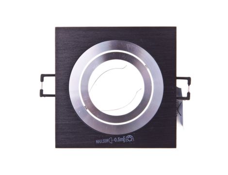 Oprawa punktowa 1x50W GX5,3 IIIkl. 12V IP20 SEIDY CT-DTL50-B kwadratowa czarna 18289