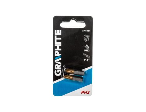 Końcówki wkrętakowe PH2 x 25 mm, 2 szt. /5kpl./