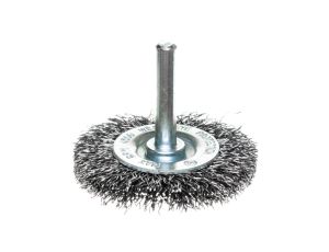 Szczotka druciana tarczowa z trzpieniem 50 mm, INOX /6szt./