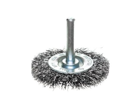 Szczotka druciana tarczowa z trzpieniem 50 mm, INOX /6szt./