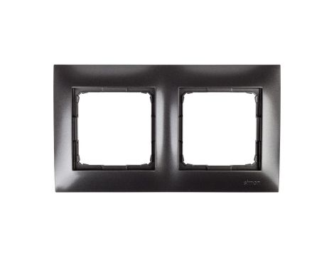 Simon 54 Premium Ramka podwójna antracyt DR2/48