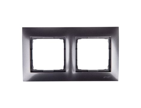 Simon 54 Premium Ramka podwójna antracyt /do karton-gips/ DRK2/48