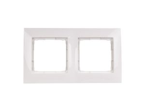 Simon 54 Premium Ramka podwójna biała /do karton-gips/ DRK2/11