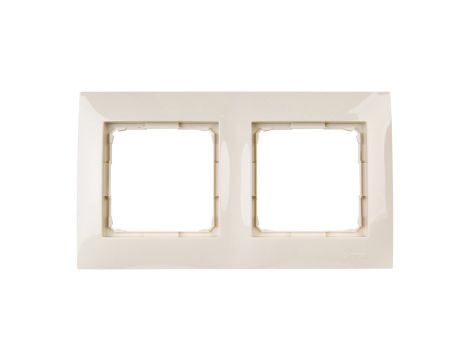 Simon 54 Premium Ramka podwójna kremowa DR2/41