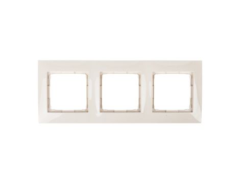 Simon 54 Premium Ramka potrójna kremowa DR3/41