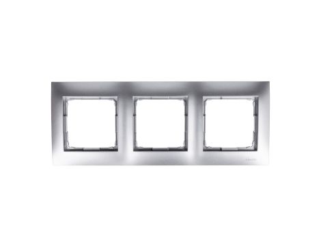Simon 54 Premium Ramka potrójna srebrny mat DR3/43